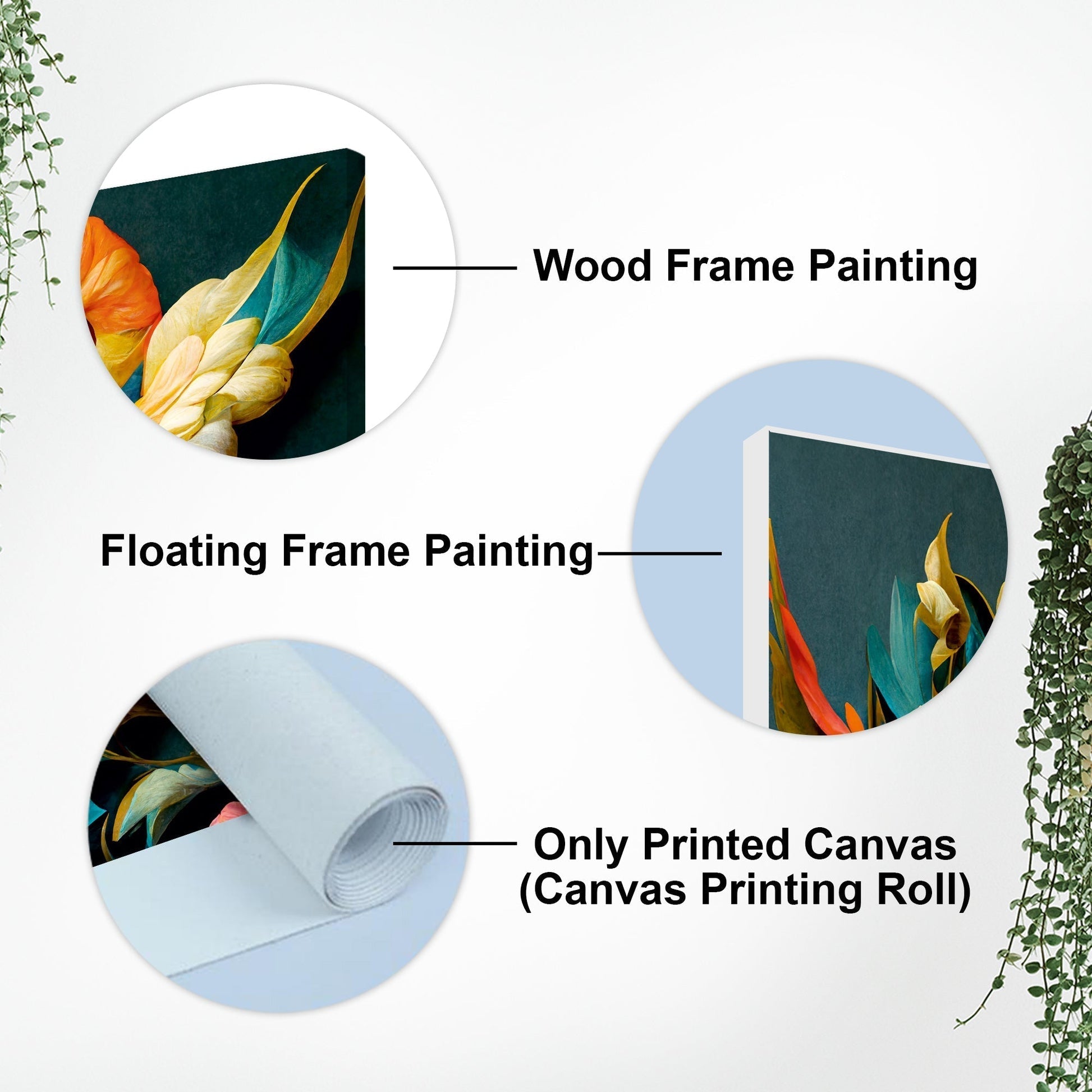 Elegant Floral Flower Artistic Art Canvas Wall Painting - Decor Smart