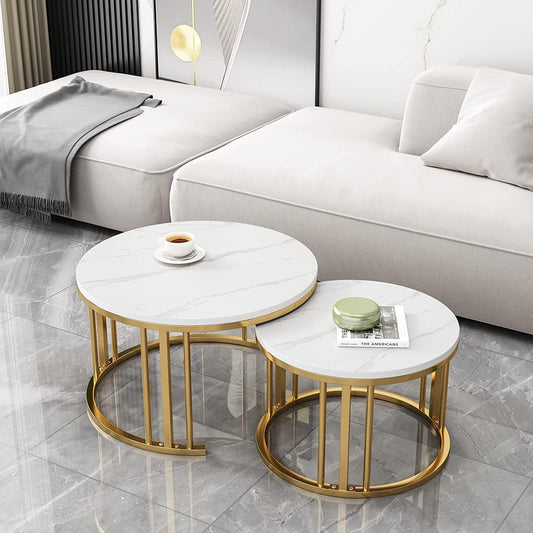 Elegant Modern Minimalist Stylish Nesting Coffee Table - Decor Smart