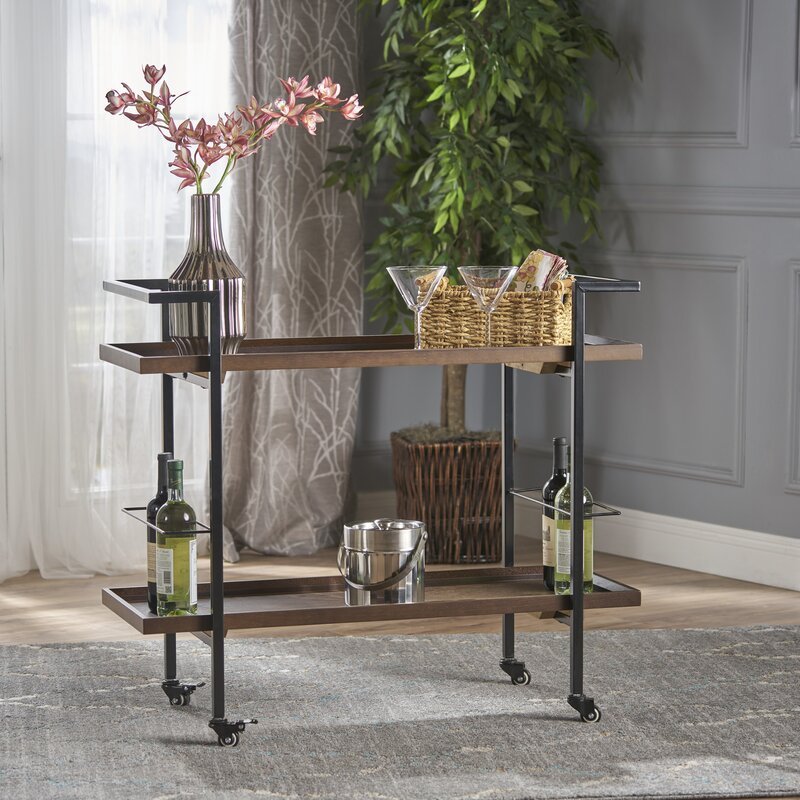 Emer Metal Bar Cart - Decor Smart