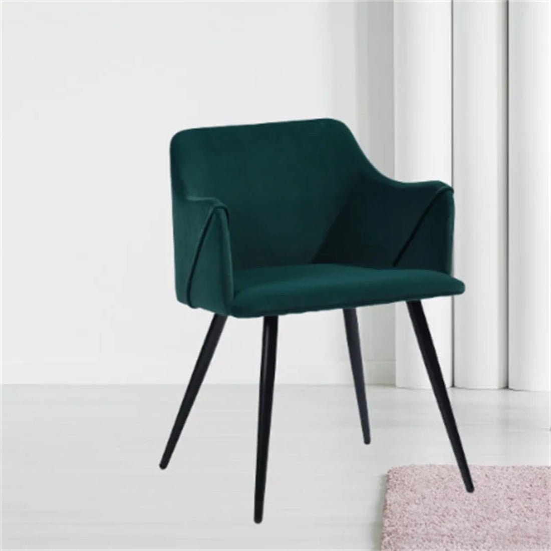 Emerald Rich Cushiony Plush Velvet Accent Chair - Decor Smart