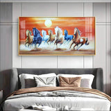 Energetic Horses Premium Acrylic Floating Wall Painting - Decor Smart