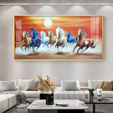 Energetic Horses Premium Acrylic Floating Wall Painting - Decor Smart