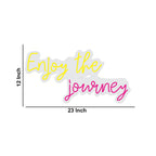 Enjoy The Journey Motivational Text Neon Sign LED Light