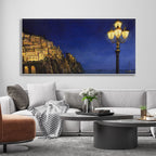 Evening at The Coast of Amalfi in Italy Canvas Wall Painting