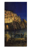 Evening at The Coast of Amalfi in Italy Wall Painting - Decor Smart