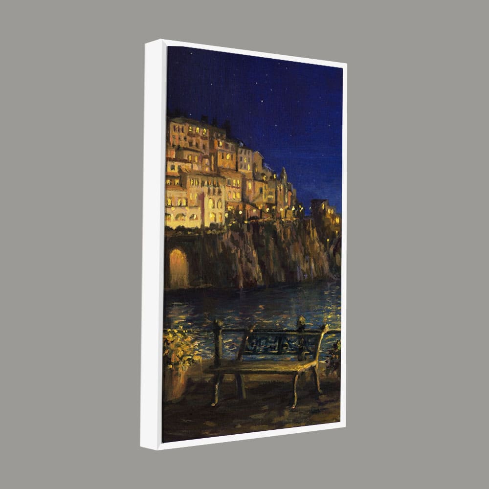 Evening at The Coast of Amalfi in Italy Wall Painting - Decor Smart