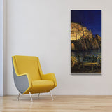 Evening at The Coast of Amalfi in Italy Wall Painting - Decor Smart