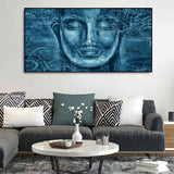 Face Sculpture of Buddha Wall Painting - Decor Smart