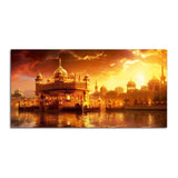 Famous Holy Golden Temple At Sunset View Canvas Wall Painting - Decor Smart