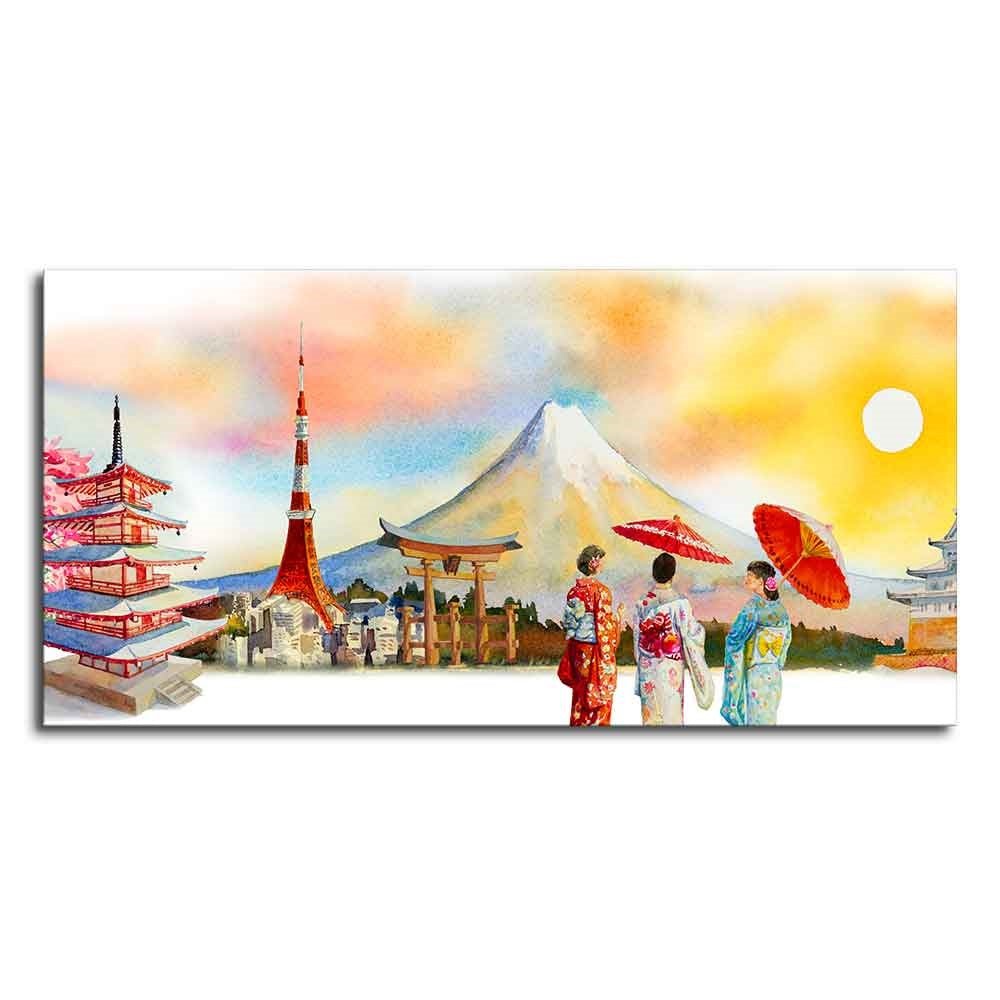Famous Places of Japan Canvas Wall Painting - Decor Smart