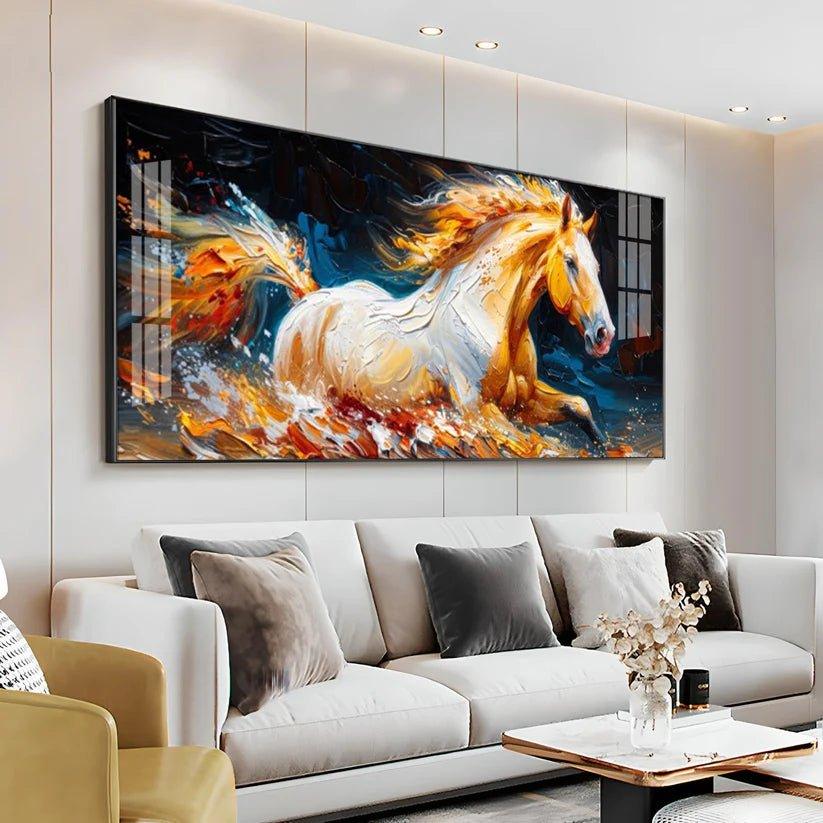 Fantasy Horse Premium Acrylic Floating Wall Painting - Decor Smart