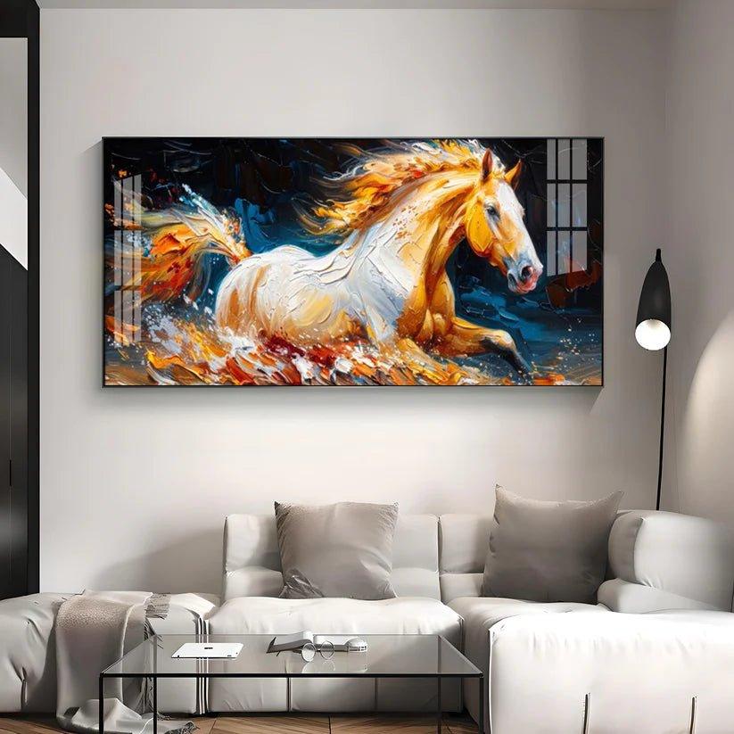 Fantasy Horse Premium Acrylic Floating Wall Painting - Decor Smart