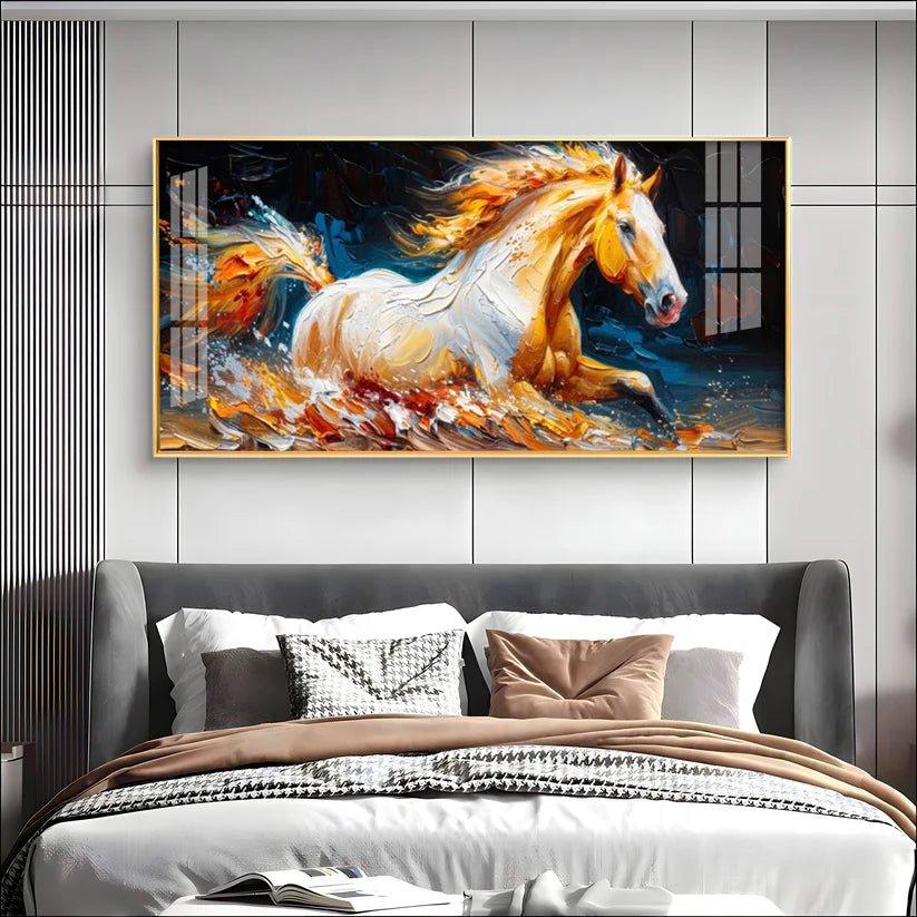 Fantasy Horse Premium Acrylic Floating Wall Painting - Decor Smart