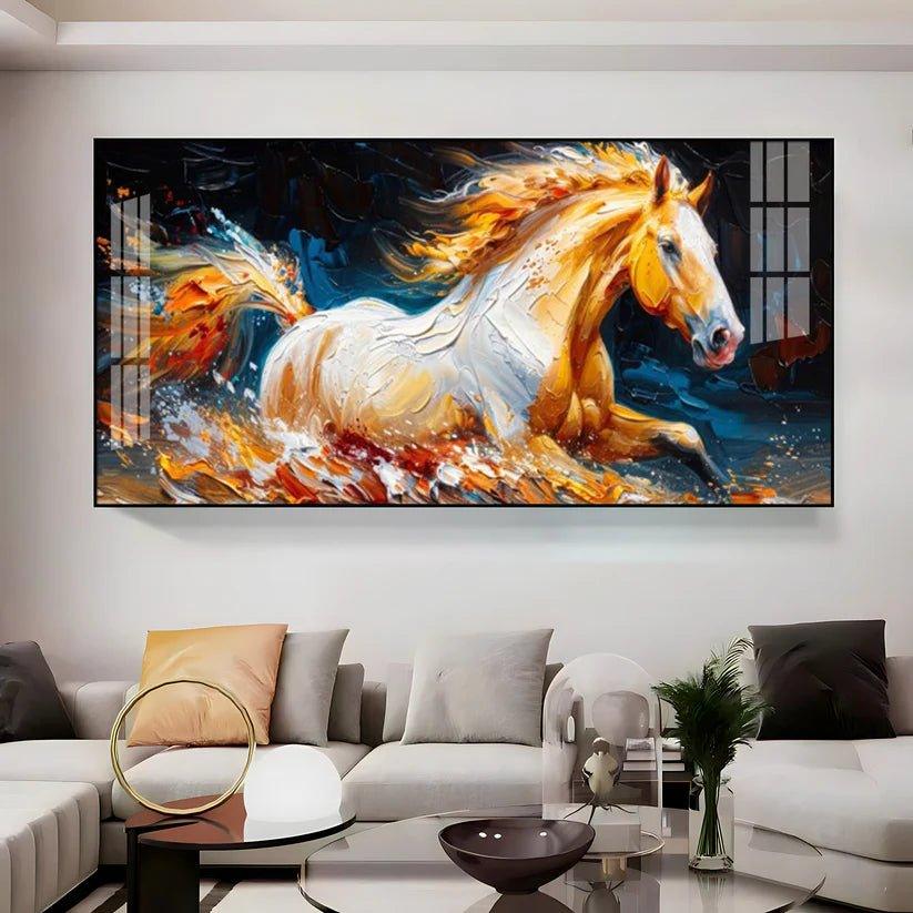 Fantasy Horse Premium Acrylic Floating Wall Painting - Decor Smart