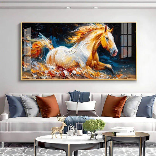 Fantasy Horse Premium Acrylic Floating Wall Painting - Decor Smart