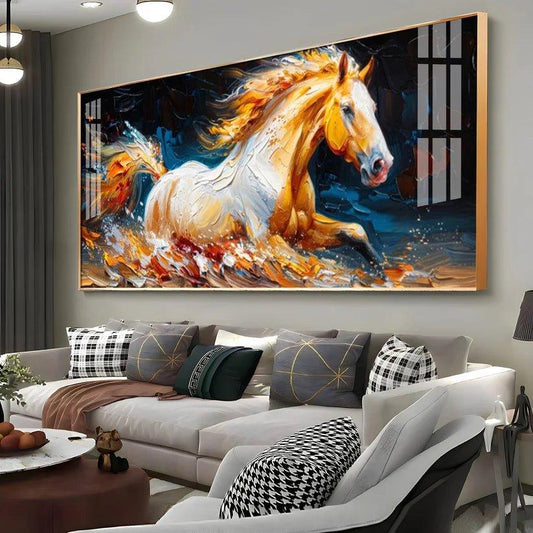 Fantasy Horse Premium Acrylic Floating Wall Painting - Decor Smart