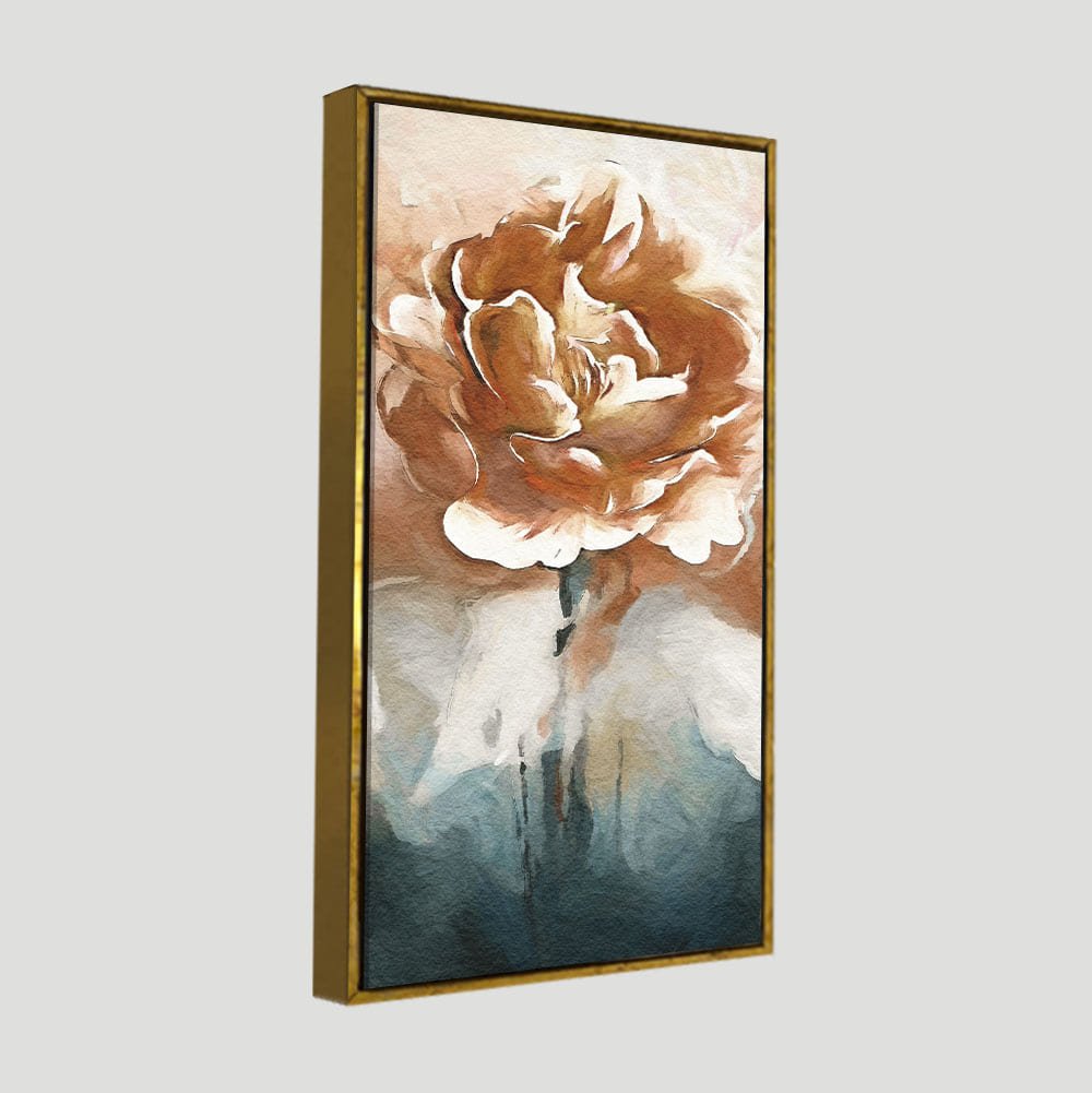 Floral Flower White Rose Premium Canvas Wall Painting - Decor Smart