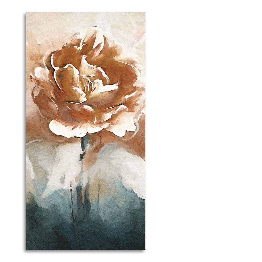 Floral Flower White Rose Premium Canvas Wall Painting - Decor Smart