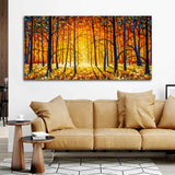 Forest in Autumn Premium Wall Painting - Decor Smart