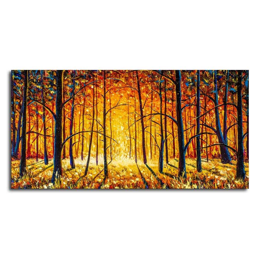 Forest in Autumn Premium Wall Painting - Decor Smart