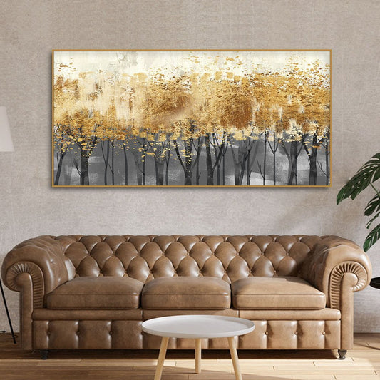 Forest Splatter Abstract Art Canvas Wall Painting - Decor Smart
