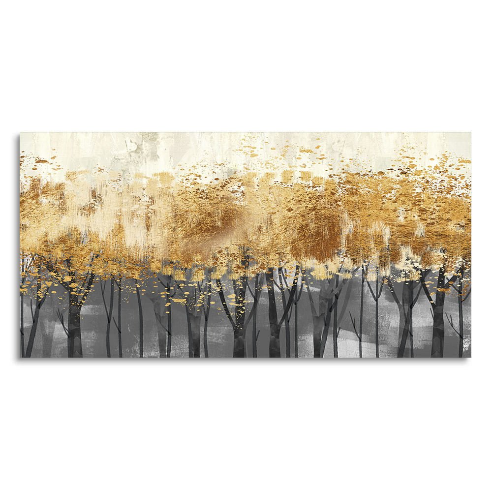 Forest Splatter Abstract Art Canvas Wall Painting - Decor Smart