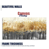 Forest Splatter Abstract Art Canvas Wall Painting - Decor Smart