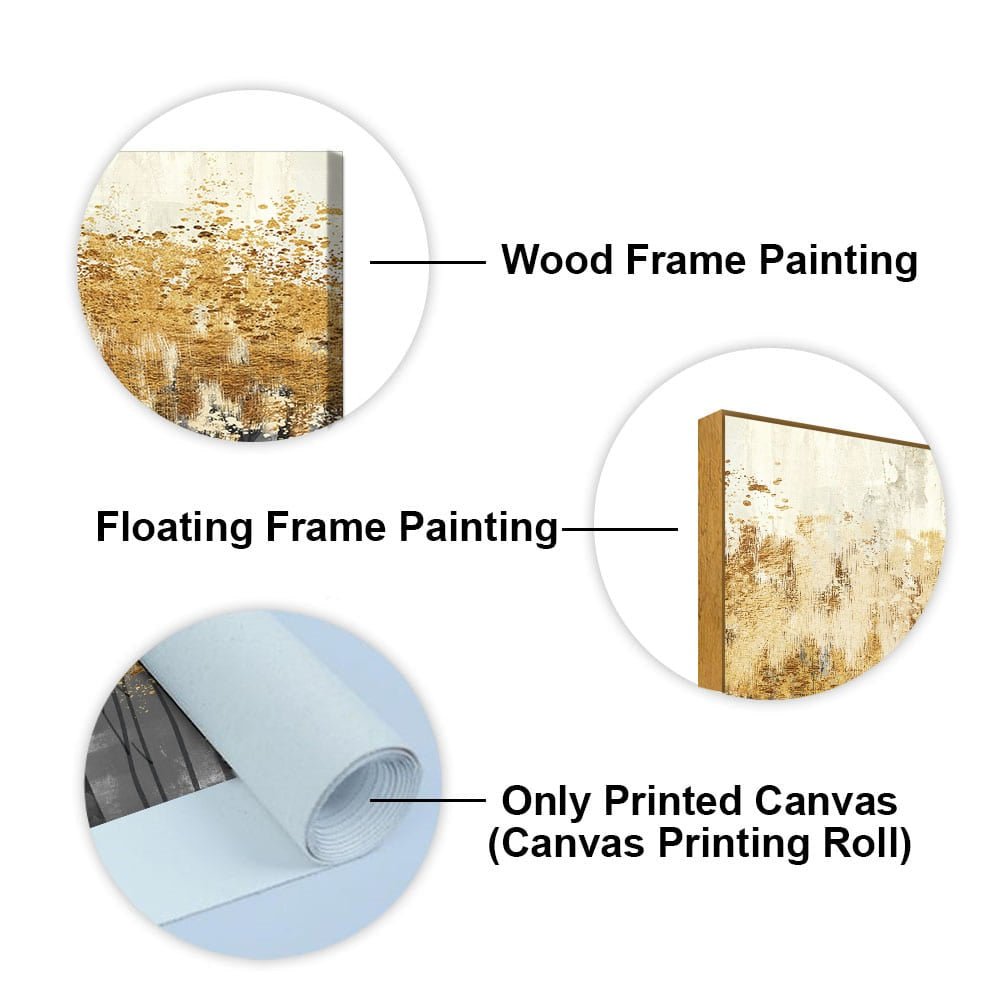 Forest Splatter Abstract Art Canvas Wall Painting - Decor Smart