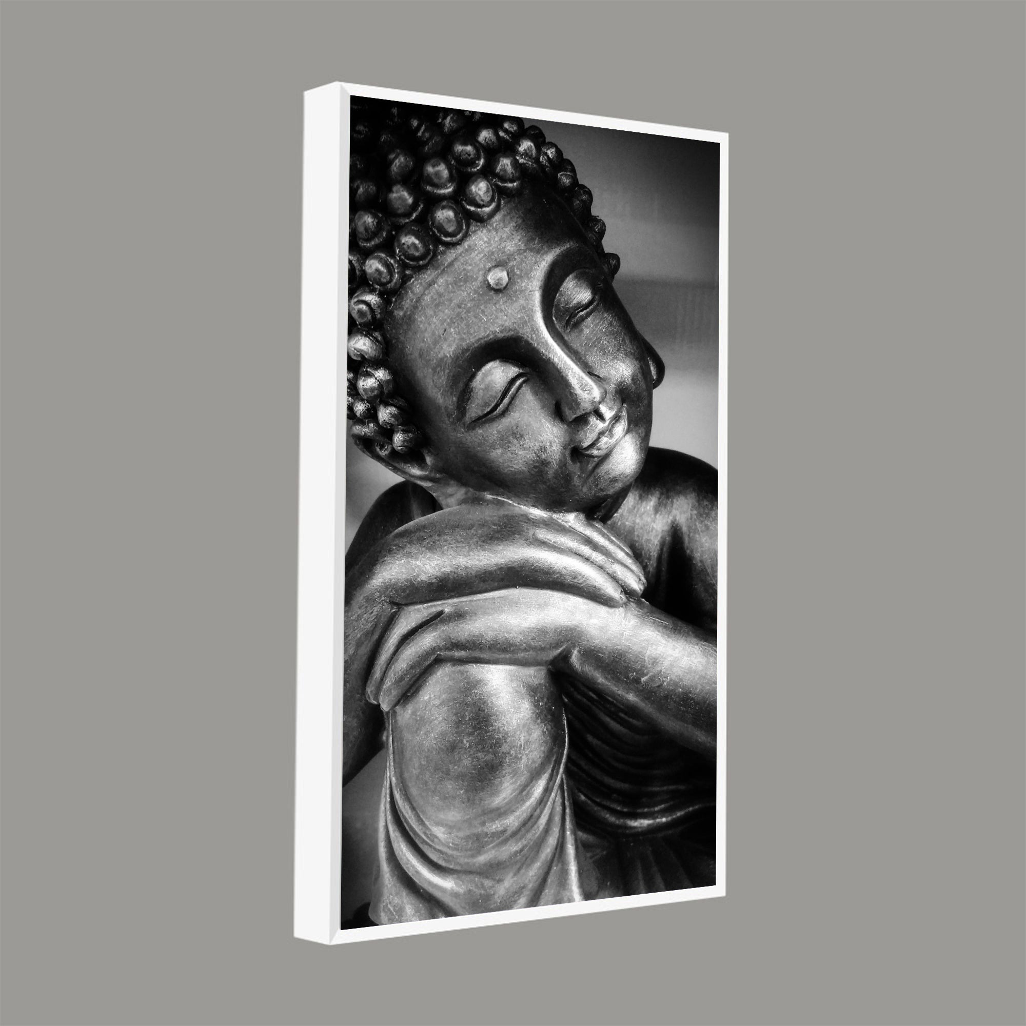 Gautam Buddha Sculpture Canvas Wall Painting - Decor Smart