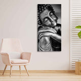 Gautam Buddha Sculpture Canvas Wall Painting - Decor Smart