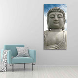 Gautam Buddha Sculpture Vertical Wall Painting - Decor Smart