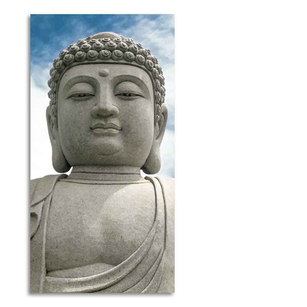 Gautam Buddha Sculpture Vertical Wall Painting - Decor Smart