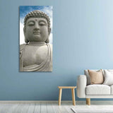 Gautam Buddha Sculpture Vertical Wall Painting - Decor Smart