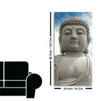 Gautam Buddha Sculpture Vertical Wall Painting