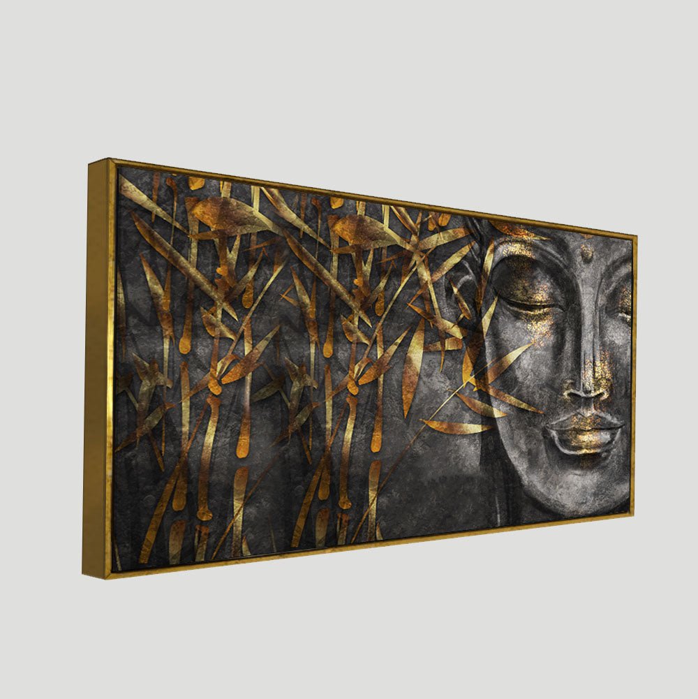 Gautam Buddha Sculpture Wall Painting - Decor Smart