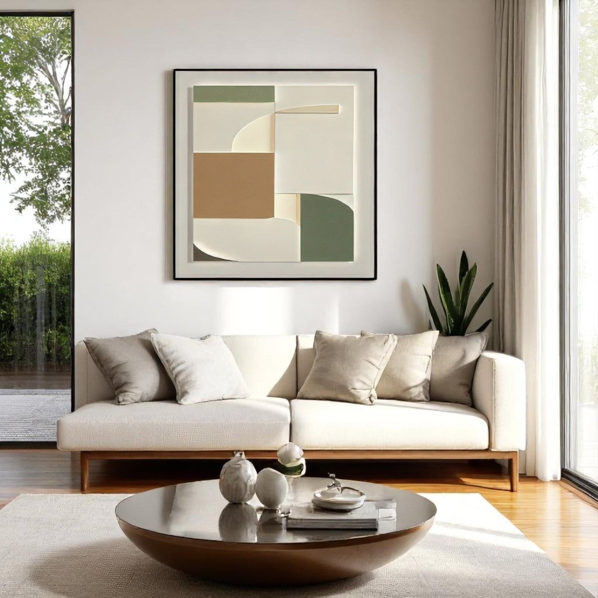 Geometric Abstract Layered Design 3D Wall Art Home Decor