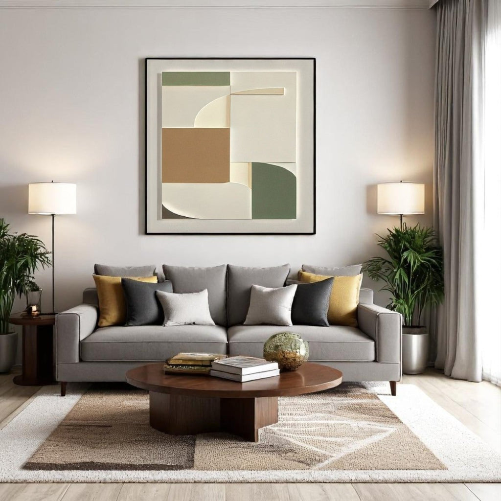 Geometric Abstract Layered Design 3D Wall Art Home Decor