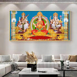 God and Goddess Blessings Premium Acrylic Floating Wall Painting - Decor Smart