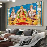 God and Goddess Blessings Premium Acrylic Floating Wall Painting - Decor Smart