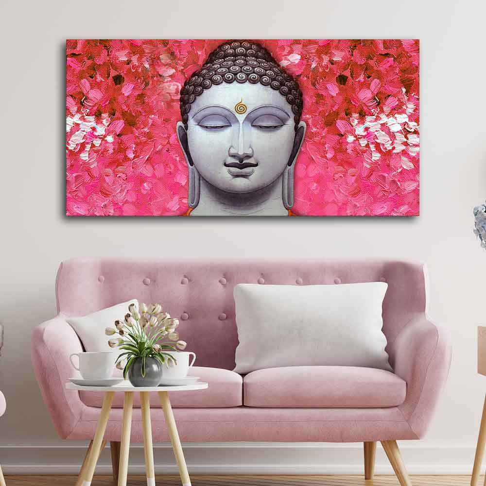 God Buddha Portrait Canvas Wall Painting