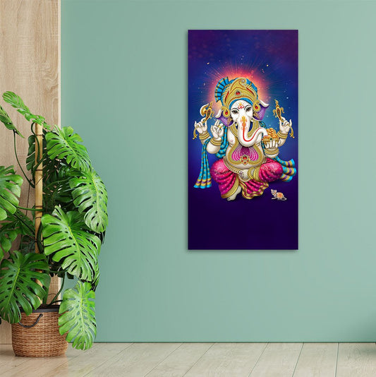 God Ganesh Spiritual Premium Canvas Wall Painting - Decor Smart
