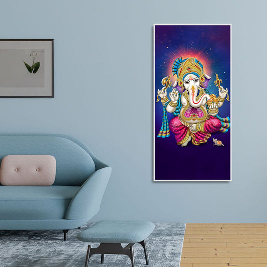God Ganesh Spiritual Premium Canvas Wall Painting - Decor Smart
