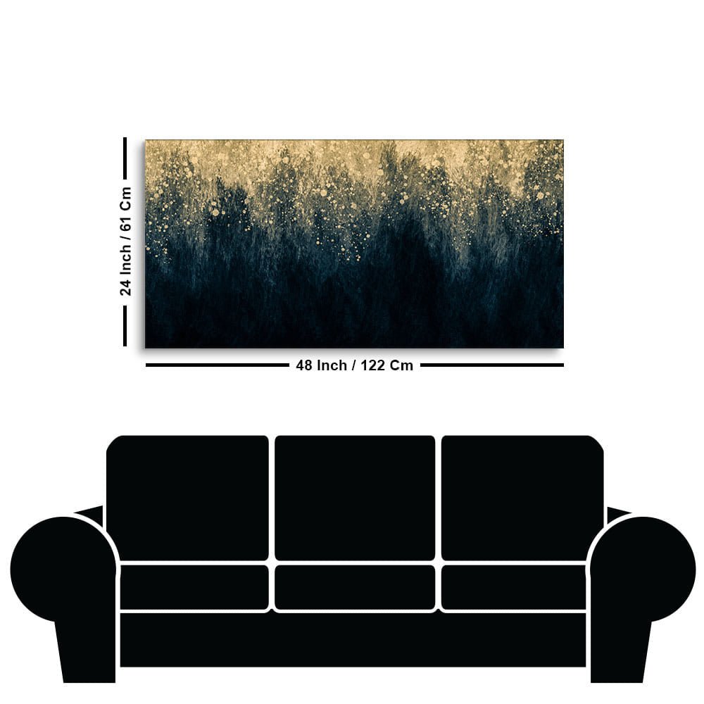 Gold Splash Texture Premium Wall Painting - Decor Smart