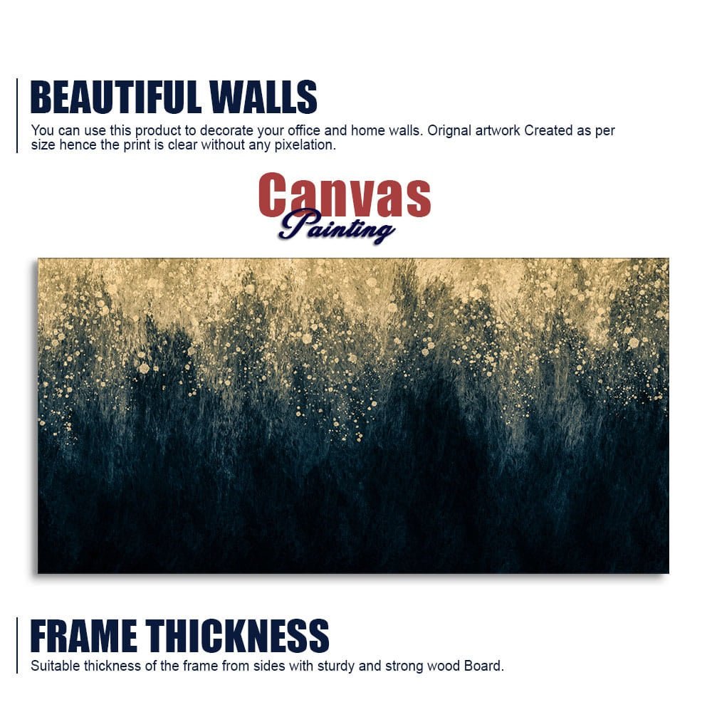 Gold Splash Texture Premium Wall Painting - Decor Smart