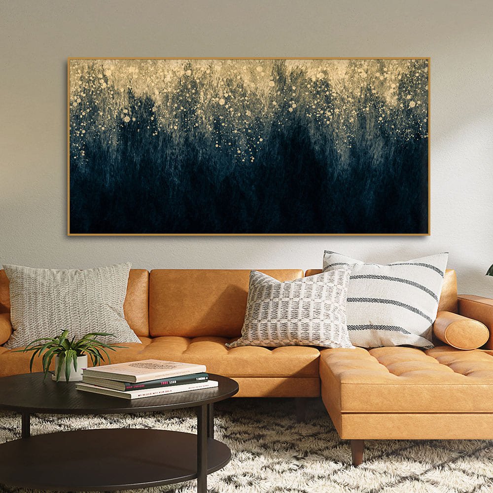 Gold Splash Texture Premium Wall Painting - Decor Smart