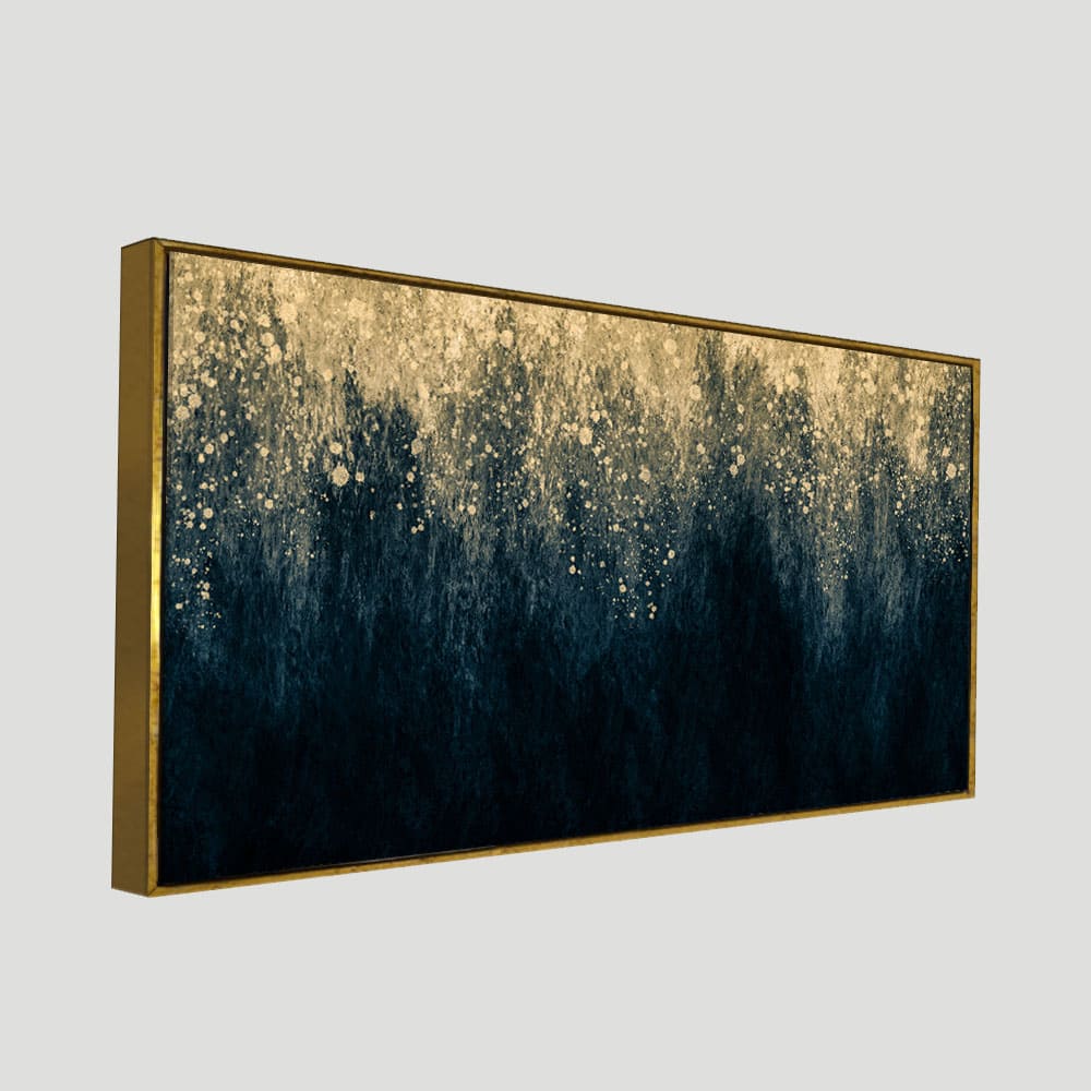 Gold Splash Texture Premium Wall Painting - Decor Smart