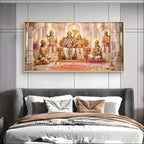 Lord Ram Darbar Premium Acrylic Horizontal Wall Art