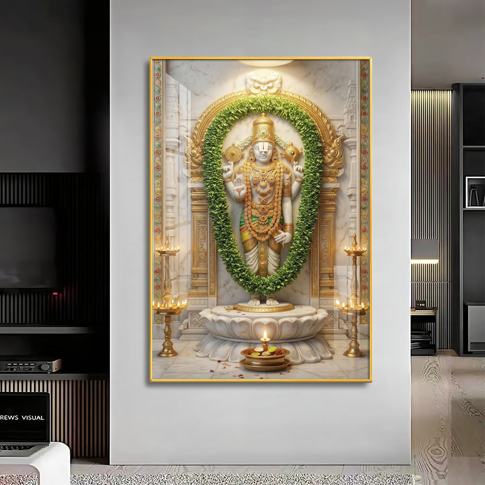 Balaji Srinivasa Premium Acrylic Vertical Wall Art