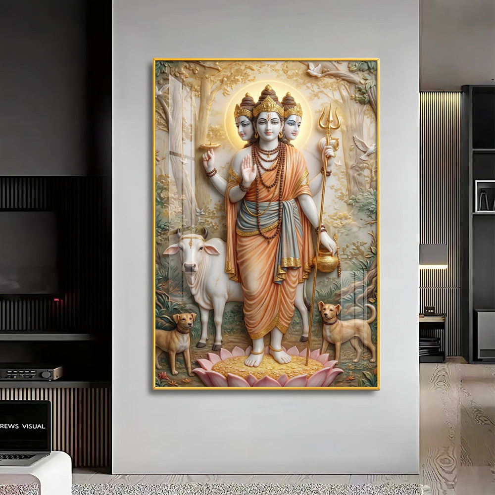 Dattatreya Bhagwan Ji Premium Acrylic Vertical Wall Art