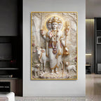 Dattatreya Bhagwan Premium Acrylic Vertical Wall Art